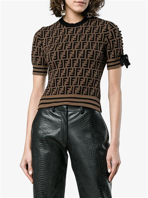 fendi pattern shirt|fendi shirt women.